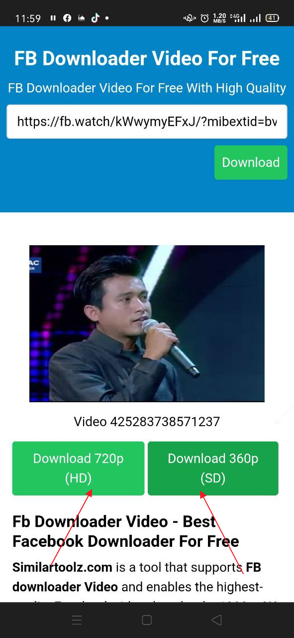 SimilarToolz Fb Downloader Video